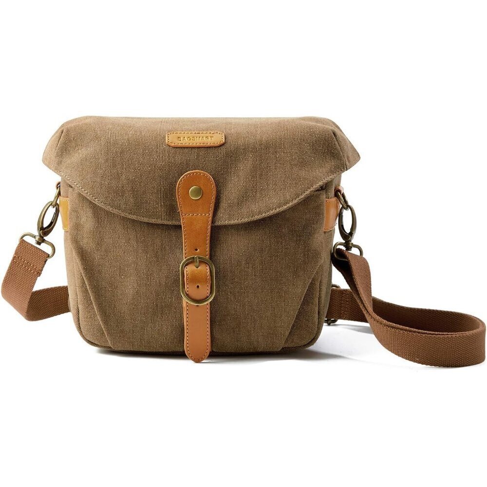 Canvas Camera Bag Vintage Crossbody SLR DSLR